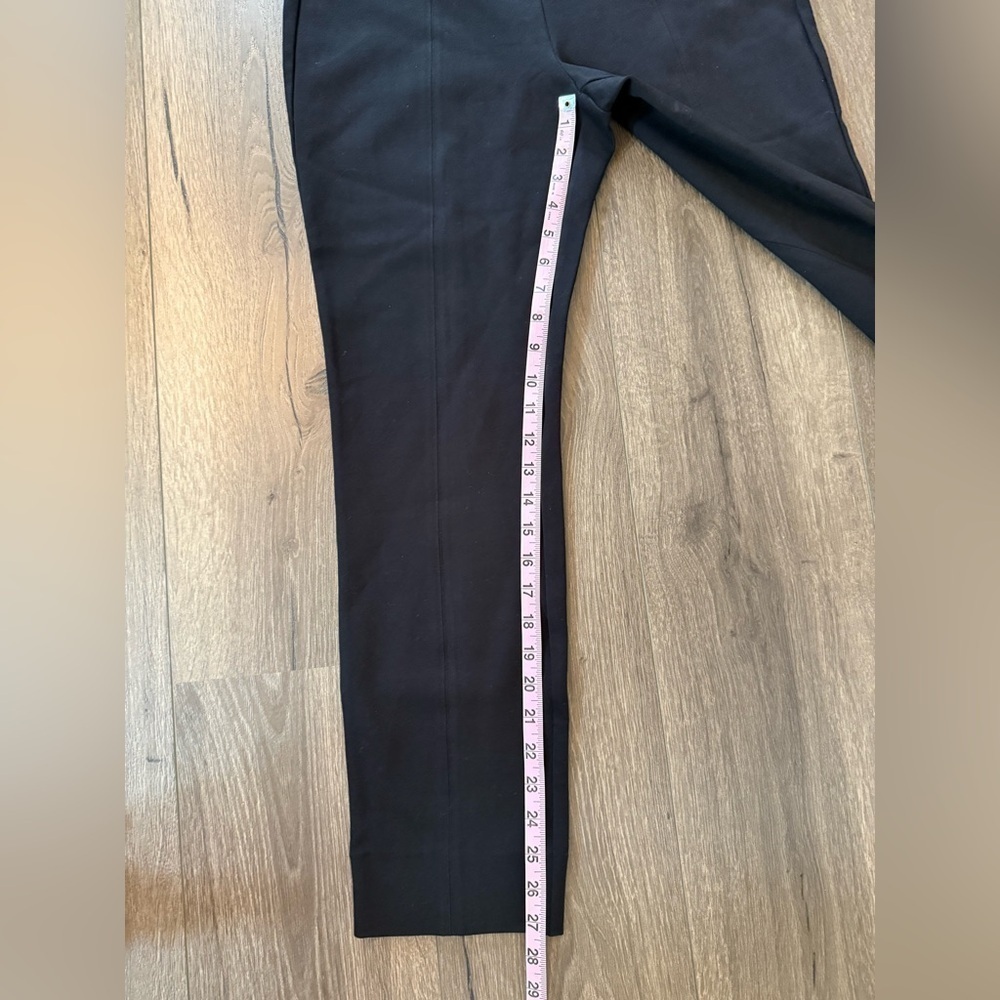 Quince Ultra Stretch Ponte Pintuck Ankle Pant Black Size Large - Picture 8 of 9